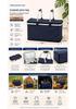 Portable Foldable Insulated Picnic Cooler Bag with Aluminum Foil Thermal Insulation for Camping and Outdoor Use