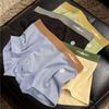Men's Underwear Contrast Color Simple Trend Striped Teenager Boxer Briefs Breathable Boxer Briefs