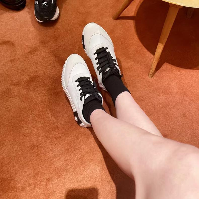 H Home Herren Leder Freizeitsneakers Schwarze Kleine Weiße Schuhe Paar Atmungsaktives Netz Herrenschuhe