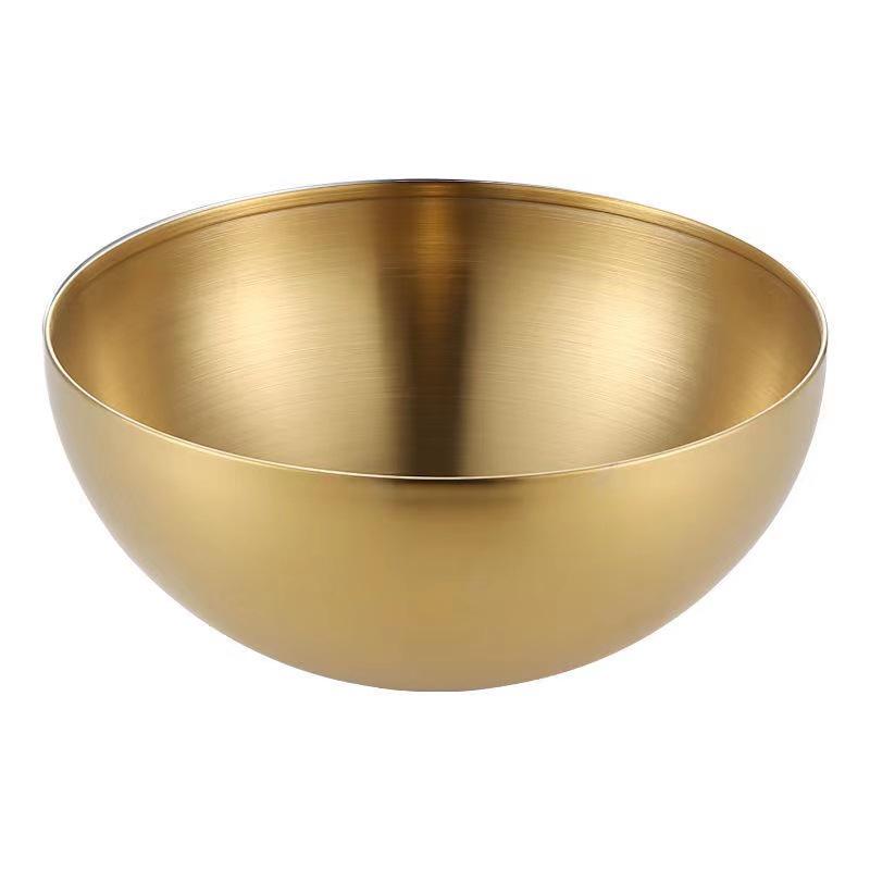 304 Stainless Steel Brushed Salad Bowl - Versatile for Cooking, Mixing, and Serving