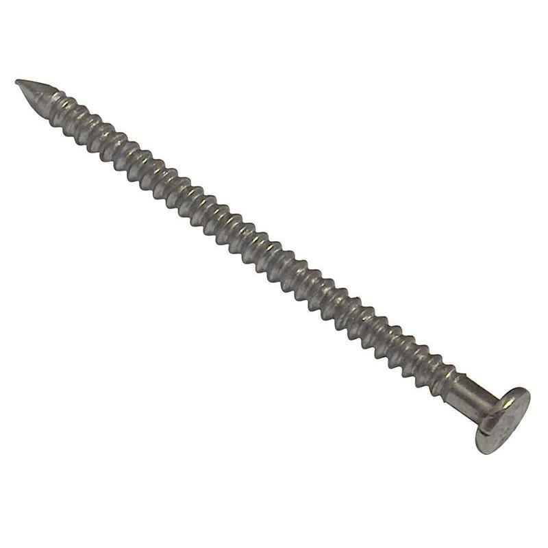 Forgefix Annular Ring Shank Nails, Bright Finish