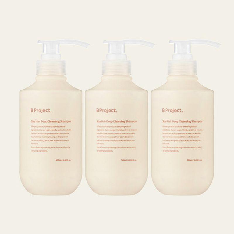 

[Exclusive] [Set of 3] Stay Hair Deep Cleansing Shampoo 500ml