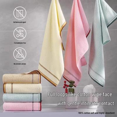 Thickened Pure Cotton Face Towel for Adults - Soft, Absorbent, Quick-Drying, and Lint-Free