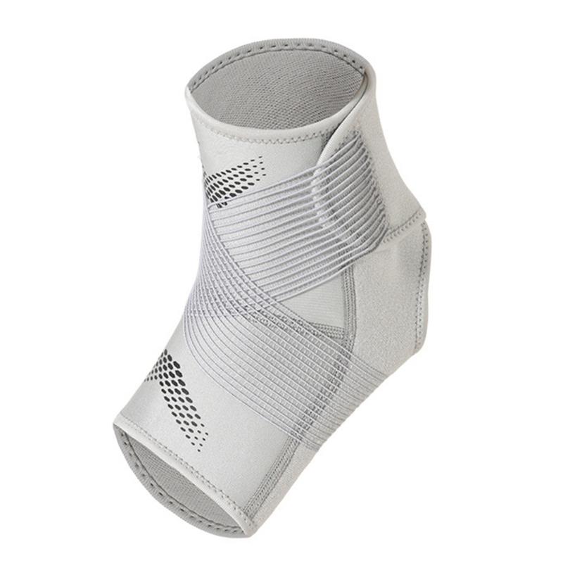 

Adjustable Ankle Brace For Running Hiking And Cycling With Elastic Compression Technology Offering Enhancing Support S серый