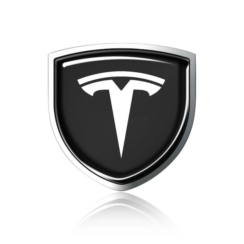 1ks Kovový znak na auto Karoserie Kufr Emblém Dekor 3D Nálepka Pro Tesla Model 3 S X Y Style Roadster Invader Coil Mod WYE K80