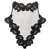 Bestickter Leder- und Spitzenblumenkragen