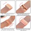 BUREI Men's Waterproof Analog Business Milanese Mesh Belt Watch