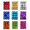 24Pcs Glittery Xmas Pendant Christmas Tree Hanging Balls Party Decoration Christmas Decor Baubles Wedding Ornament