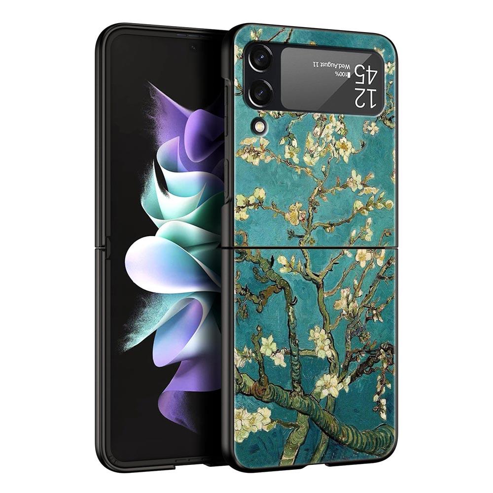 Handyhülle für Samsung Galaxy Z Flip 3 4 5 6 7 Faltbar Für Samsung Z Flip4 Flip5 PC Hartschale Claude Monet Garten Malerei Kunst