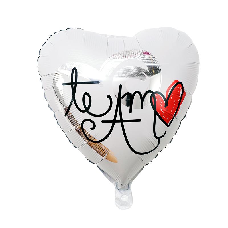 

10Pcs18 inch Te Amo Spanish Theme Foil Balloons I Love You TE QUIERO MUCHO Heart Balloon Wedding Valentines Day Party Decoration 10Pcs&18inch