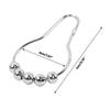 652F Stainless Steel Shower Curtain Rings Hook Set of 12 Five-Bead Hooks for Easy Hanging and Sleek for Bathroom