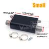24mm Muffler Silencer S Curved Air Diesel Parking Heater Exhaust Pipe Aluminum Alloy For Car Truck VAN for Webasto Eberspacher