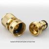 American Brass 3/4" Garden Hose Quick Connectors, Male & Female, 6-Point Adapter.
