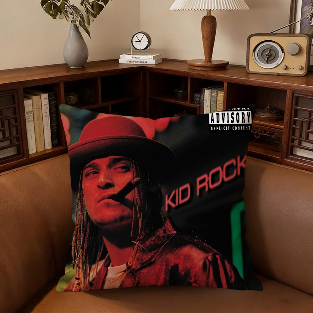 Kid Rock Singer Cushion Cover For Pillow Printing Sofa Decoration Home Car Room Coffee Shop Office Nordic Simplicity