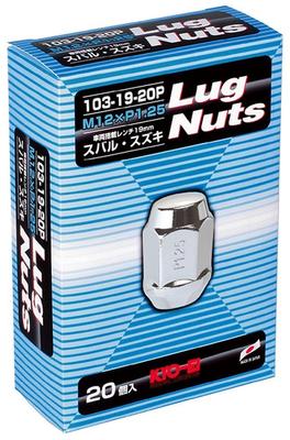 Automotive Radmutter M12 Schlüsselweite 19HEX 20 Verchromt KYO-EI (Kyoei Sangyo) (Hutmutter) [Gewindedurchmesser] [Steigung] P1.25 [Schlüsselweite] [Menge]