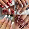 500-Piece Box of Long Matte Seamless Wearable Ballet Nail Tips