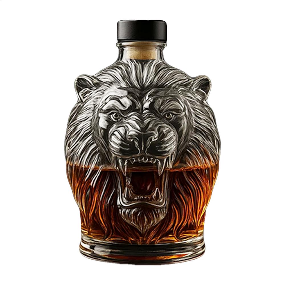 Tequila Decanter Glass Whiskey Wine Decanter Bottle Animal Design Wine Storage Container Kitchen Accessories for Bourbon Brandy