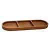 Compartmentalized Serving Board Tableware for Bread Banquet Kitchen Household Restaurant , 3 Grid