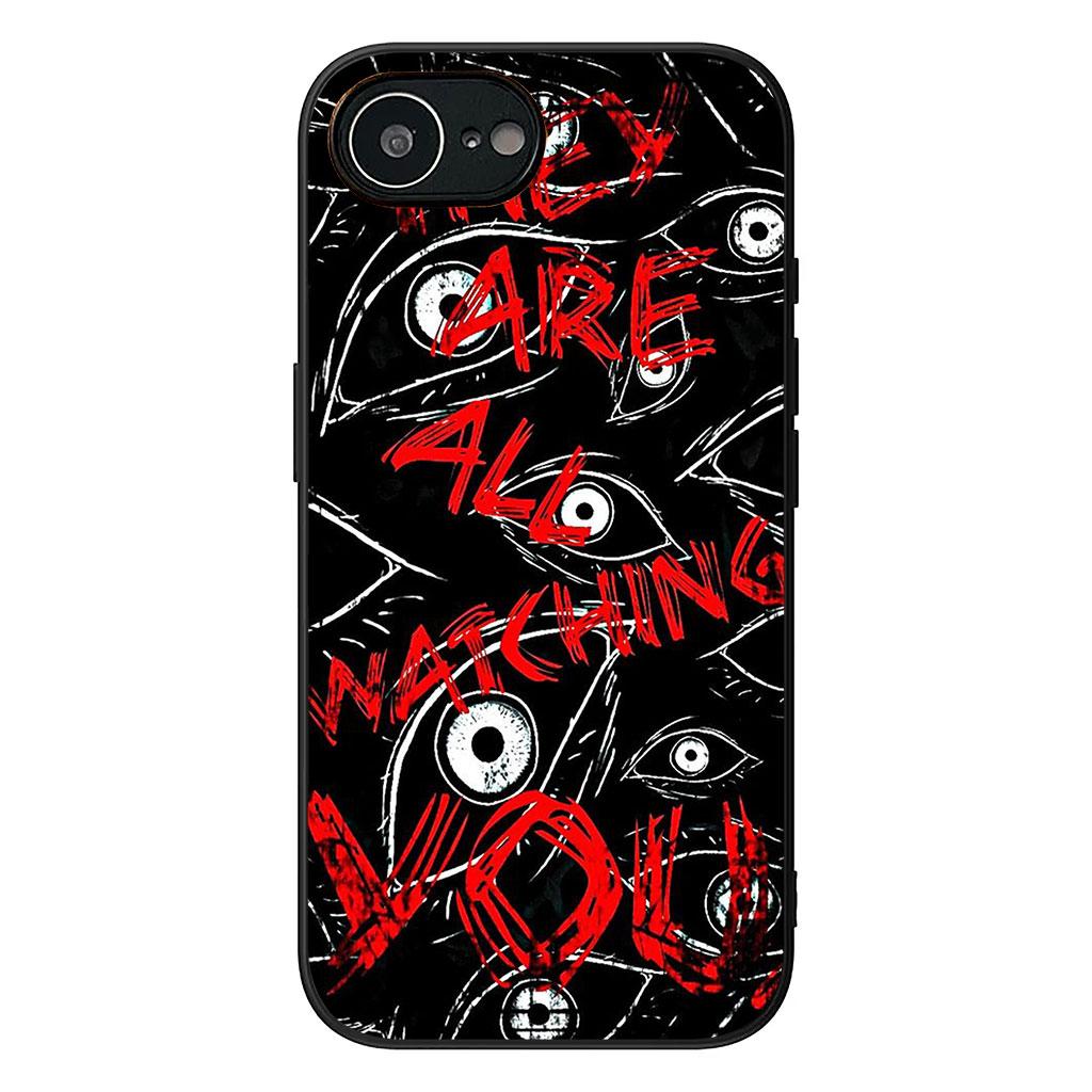 

for Motorola Moto G54 G05 G24 G45 G55 G75 G85 G15 G57 G86 Power Edge 50 30 Ultra Fusion neo Pro Case Eyes Spooky Scary Face Motorola Edge 50 Ultra