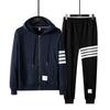Trendy Hooded Jacket & Sweater Suit for Young Couples – Casual & Loose Fit