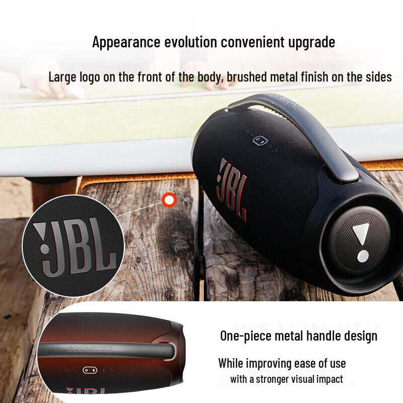 JBL Boombox 3 Portable Bluetooth Speaker CN Plug (adapter Included)