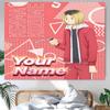 Kenma Kozume Tapestry with Custom Name Wall Hanging Room Background Cloth Home Decor Beach Mat Yoga Mat Sofa Bed Sheet