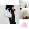 Trendy Street Style Shell Bag For Women 2024 Fashionable Simple Pu Shoulder Bag