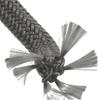 Corde d'étanchéité pour cheminée 2M 6/8/10/12mm Cordon de joint Poêle à bois Porte Fibre de verre Corde d'étanchéité haute température Remplacement