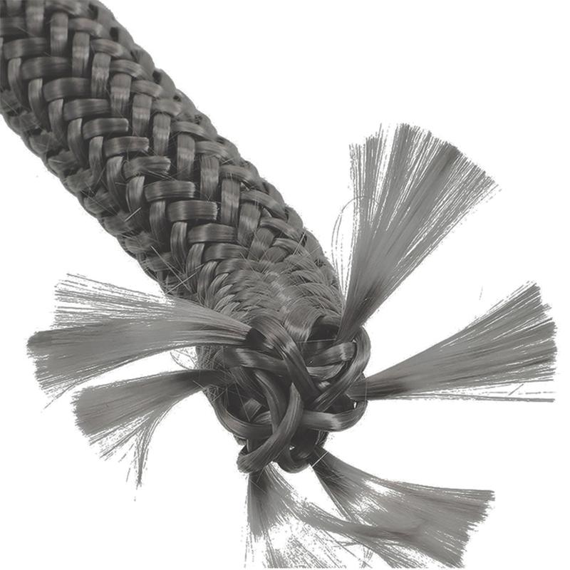 Corde d'étanchéité pour cheminée 2M 6/8/10/12mm Cordon de joint Poêle à bois Porte Fibre de verre Corde d'étanchéité haute température Remplacement