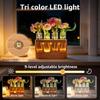 Versatile Propagation Vase 3 Lighting Modes Plant Propagation Station with Wood Stand Hydroponic Plant Glass Container for Home