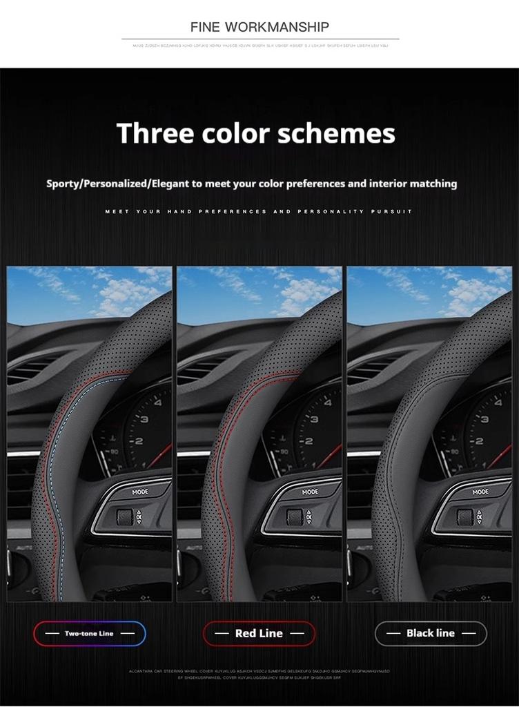 Leren Stuurwielhoes voor Chevrolet Chevy Equinox Malibu Impala Aveo Traverse 2011 2012 - 2022 2023 2024 Accessoires