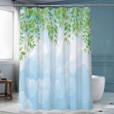 Polyester Su Geçirmez ve Dayanıklı Banyo Duş Perdesi Banyo Duş Perdesi Perde Su Geçirmez Banyo Perdesi