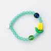 BONBEAU Jace Tulip Color Glass Ball Bracelet Tulip Charm Czech Glass Ball Bead Banding Bracelet