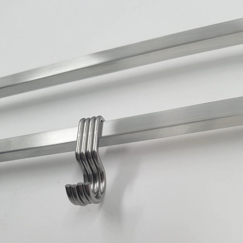 40 45 50 60 cm Dubbele Stang Magnetische Messenhouder Roestvrij Staal 304 Zonder Boren Wandmontage Messenblok Magneet Opbergrek