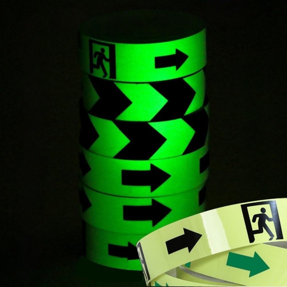 Waterproof Emergency Exit Luminous Tape Glow ln The Dark Fluorescent Warning Tape  Safety Pathways