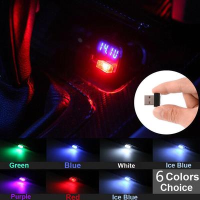 Mini USB Lampka LED Modelująca Światło Ambientowe do Samochodu Światło Neonowe Światło Samochodowe Rodzaje Kolory) Wnętrza (6 Biżuteria J5M5