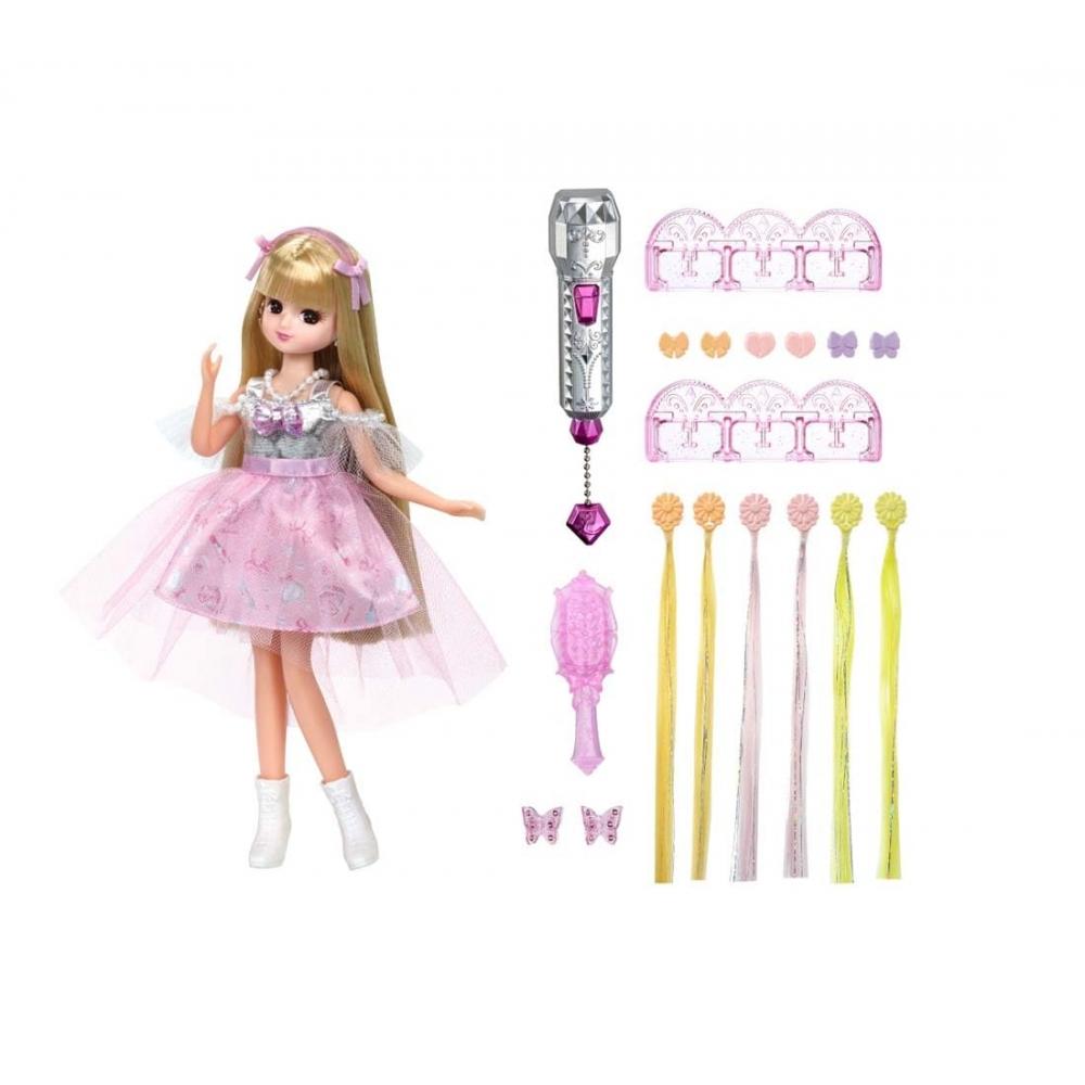 TAKARA TOMY Licca-chan Doll Exterica-chan Oshi Pink Dress-up Play Toy Ages 3+