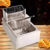 Electric Deep Fryer Stainless Steel French Fries Chips Fryer Machine for Commercial Use 2500W