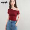 Women's Off-Shoulder Slim Fit Short Sleeve T-Shirt