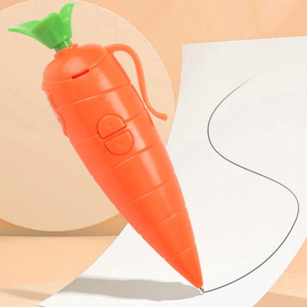 Karotte Aufnahme Stift Lustiger Sprachrekorder Stift Schreiben Graffiti Niedlicher Kugelschreiber 2 in 1 Neuheit 60S Tonrekorder