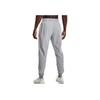 Under Armour FW22 Solid Color Logo Embroidered Drawstring Sports Pants Men Pants Light-Gray 1366727-035