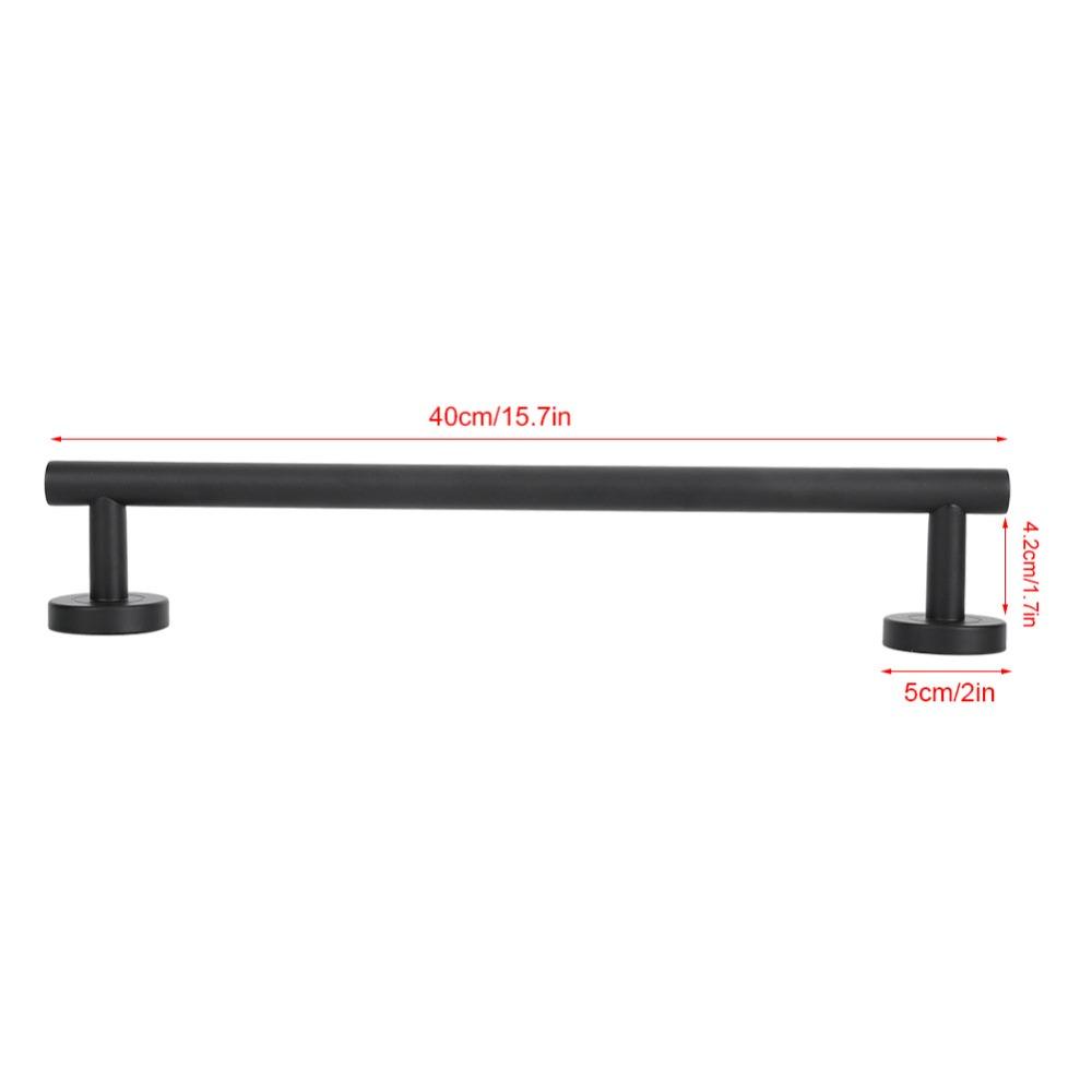 Stainless Steel Towel Rack Black Towel Hanger Towel Bar Bathroom Kitchen Washroom