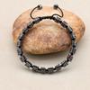 Natural Dragon Blood Stone Hematite Beads Braided Charm Bracelet & Bangle Handmade Men's Bracelet Women Fashion Jewelry Gifts
