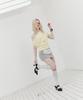 Setup Exe Stripe Napoleon Skirt Pants / Gray