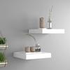 Day and Night - Day and Night Floating Wall Shelf 2 Units White and Oak MDF 90x23.5x3.8 Cm