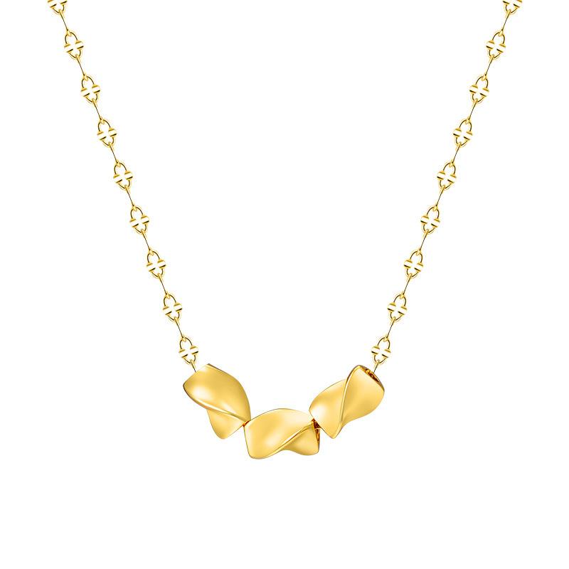 

Ожерелье из бобов с геометрическими бусинами, элегантный и роскошный вкус, изысканная и модная цепочка на ключицу