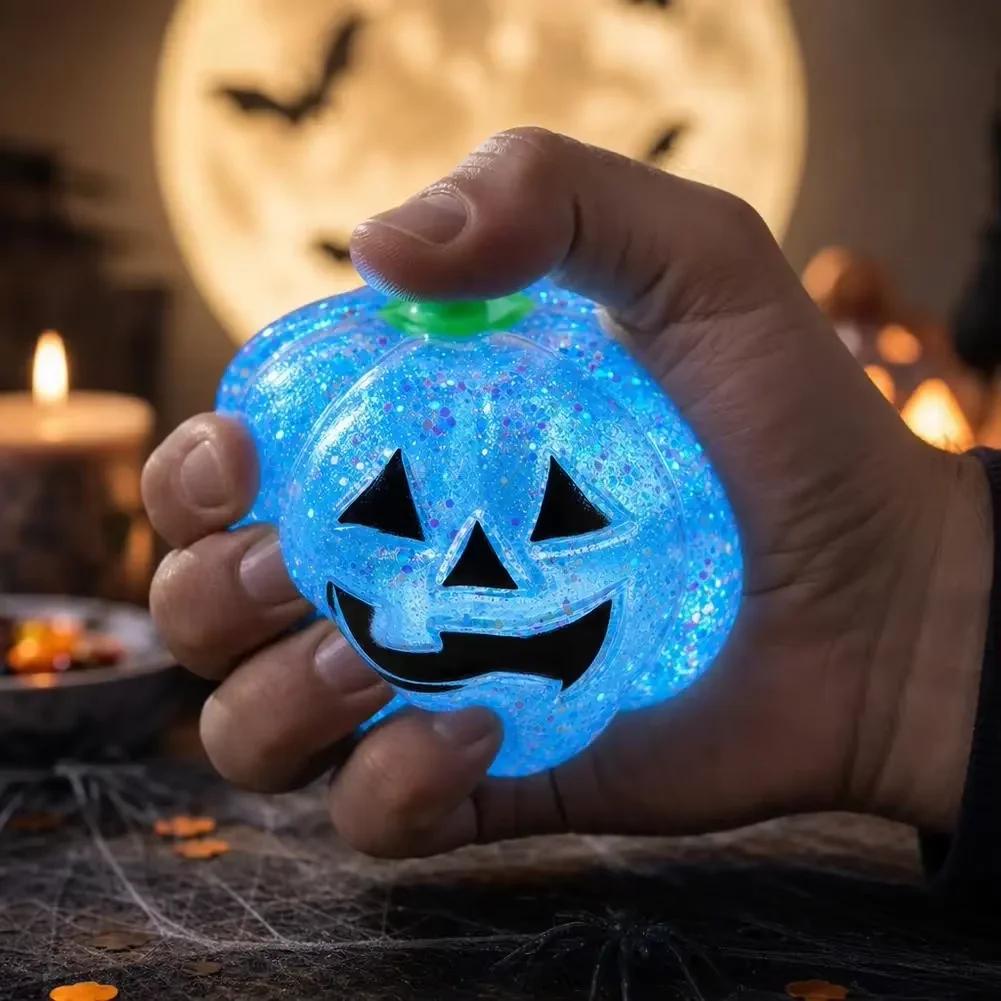 Pumpkin Maltose Pressure Ball Wet Toy for Relieving Stress, Soft and Slow Rebound Fidget Toy for Stress Relief Halloween Gift