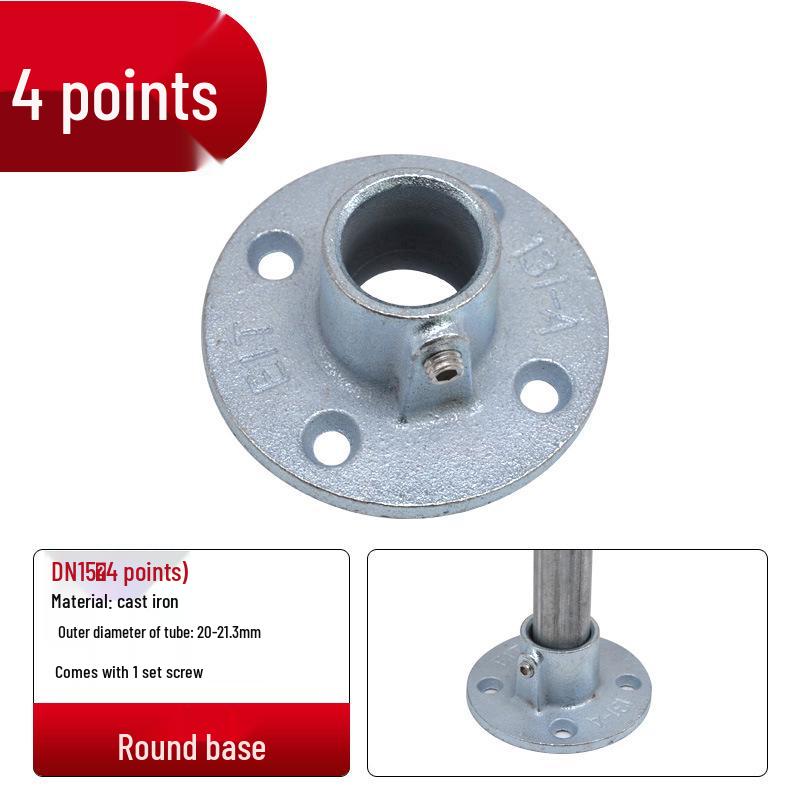 4/6-Point Galvanized Pipe Connectors: No-Weld Sunroom Shelf Couplings