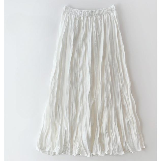 Ανοιξιάτικες και φθινοπωρινές γυναικείες φούστες Πλισέ Oversized Swing μακριά φούστα Vintage Chic Ομπρέλα