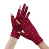 Winddichte Damen Winterhandschuhe Warme Fahrhandschuhe Modische Samt Fäustlinge Laufen